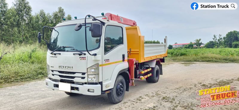 ISUZU FRR 210แรงม้า รถบรรทุก 6ล้อ ดั้มพ์ ปี2022 เลขไมล์ 68,864 กม.