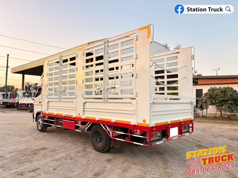 HINO FC 210แรงม้า รถบรรทุก 6ล้อ กระบะคอกสูง ปี2022 เลขไมล์ 12,959 กม.