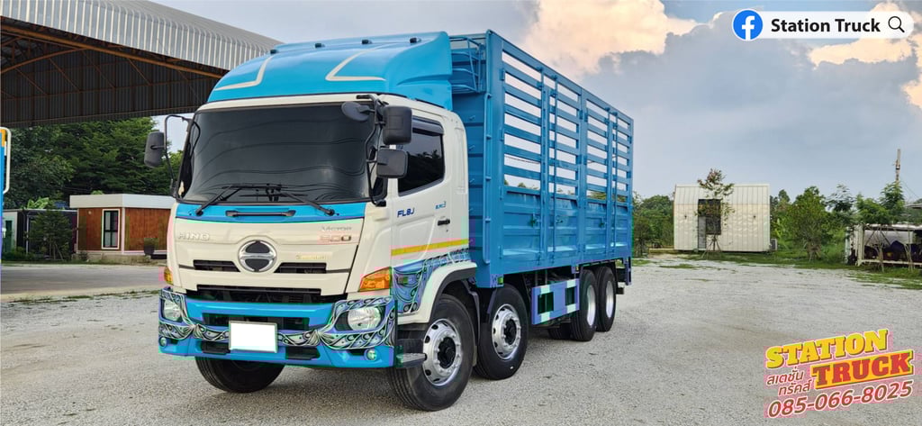 HINO FL 260แรงม้า รถบรรทุก 12ล้อ กระบะคอกสูง ปี2024 เลขไมล์ 91,683 กม. HINO FL 260แรงม้า รถบรรทุก 12ล้อ กระบะคอกสูง ปี2024 เลขไมล์ 91,683 กม.