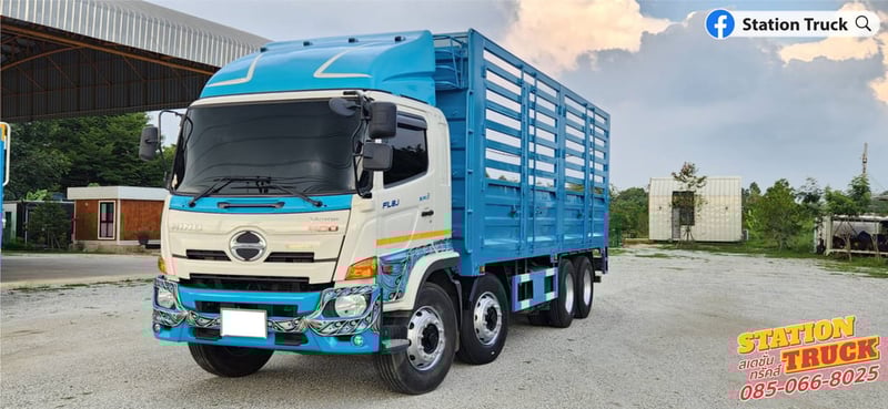 HINO FL 260แรงม้า รถบรรทุก 12ล้อ กระบะคอกสูง ปี2024 เลขไมล์ 91,683 กม.