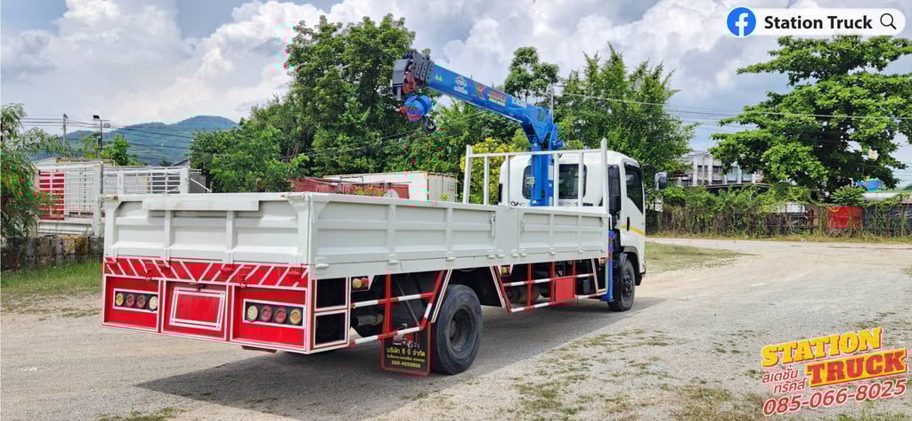 ISUZU FRR 210แรงม้า รถบรรทุก 6ล้อ กระบะเหล็กติดเครน ปี2013 ISUZU FRR 210แรงม้า รถบรรทุก 6ล้อ กระบะเหล็กติดเครน ปี2013