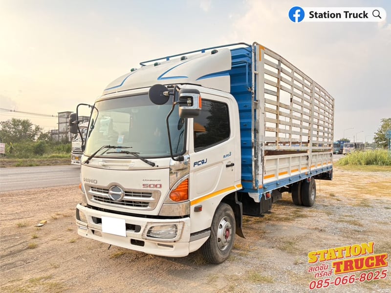 HINO FC 175แรงม้า รถบรรทุก 6ล้อ กระบะคอกสูง ปี2019
