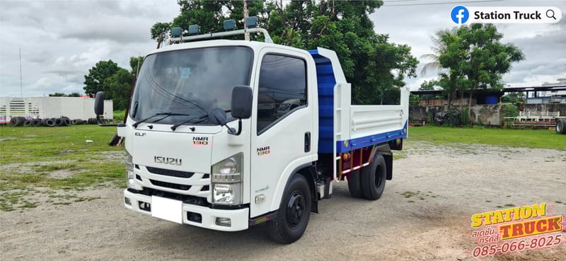 ISUZU NMR 130แรงม้า รถบรรทุก 6ล้อ ดั้มพ์ ปี2022 เลขไมล์ 25,621 กม.