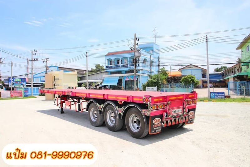 หางพื้นเรียบ สามเพลา ปี 65 อู่เดอะซัน  Sาคา  380,000.-(0376)