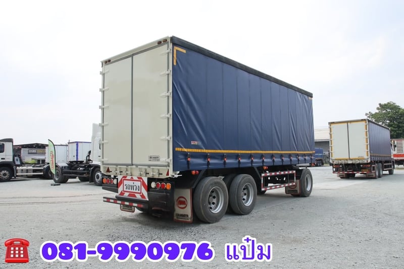 🚚หางตู้ผ้าใบ ปี 2567 อู่สามมิตร  สามเพลา Sาคา  590,000.- (5507)