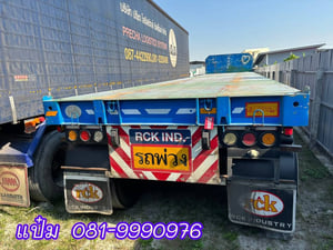 🚚หางพื้นเรียบสามเพลา  อู่  RCK  ปี 2565 (5249) Sาคา  380,000 บาท