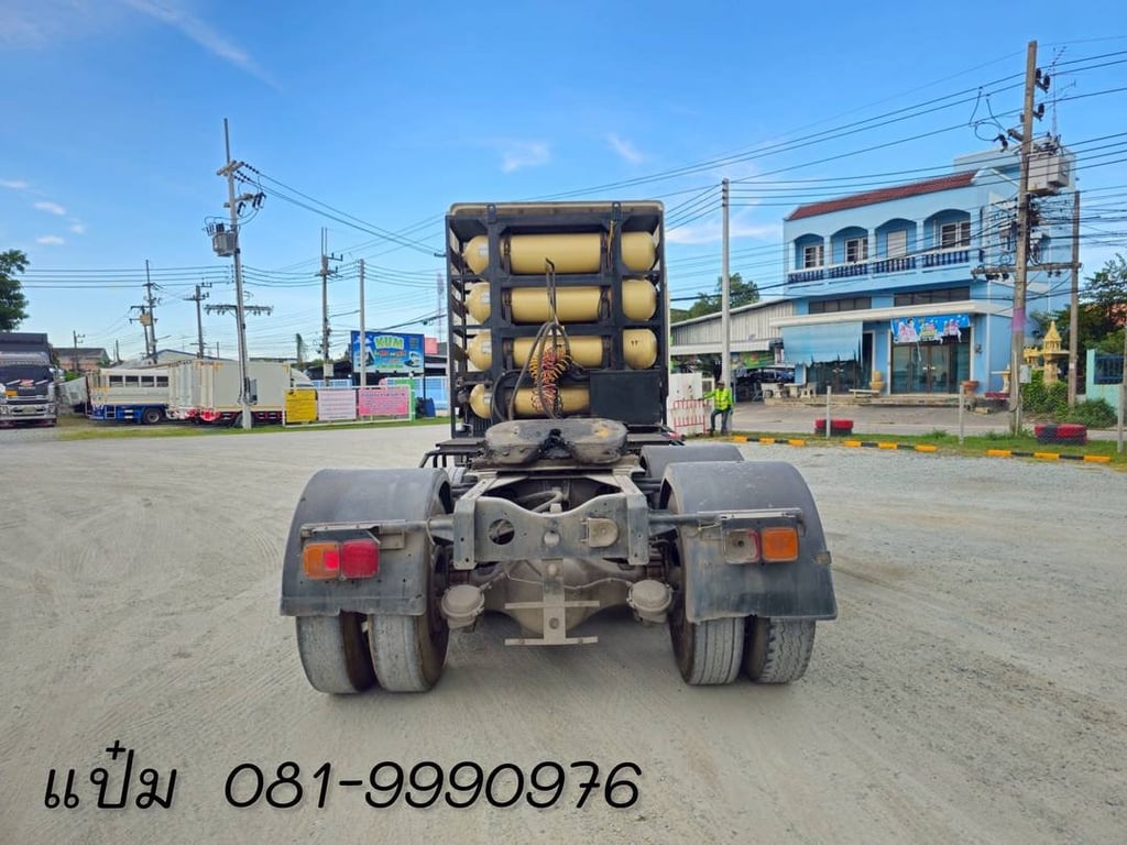 🚚สิบล้อหัวลากก๊าซ  ปี 2557 HINO  360 เเรง  CNG โรงงาน ราคา  630,000.-(6646)