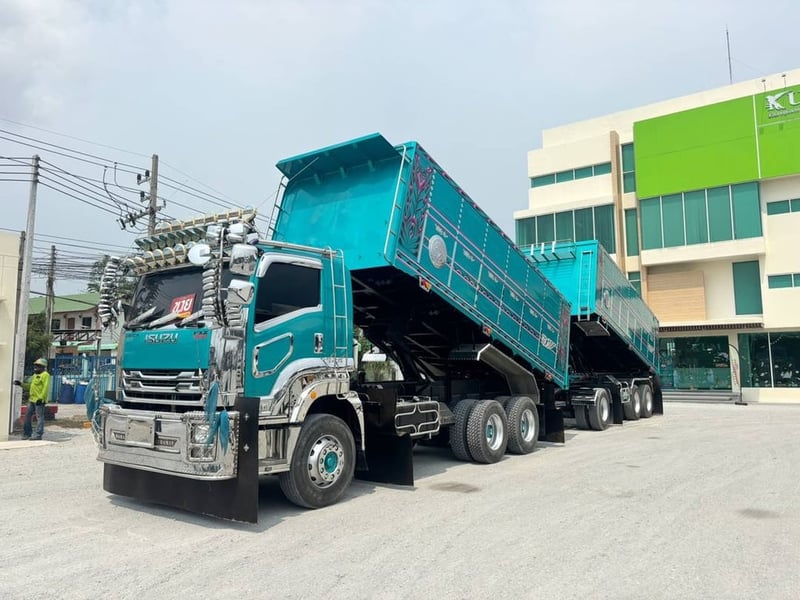 🔥 จัดว่าเด็ด พ่วงเเม่ลูก FXZ  360 เเรง ISUZU FXZ  360 เเรง ปี 2565 Sาคา  3,120,000.-(1245)(1246)