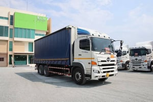 สิบล้อตู้ผ้าใบ   เพลาเดียว HINO FL1A 344 แรง ปี 67  (5506) 💴 2,180,000.-