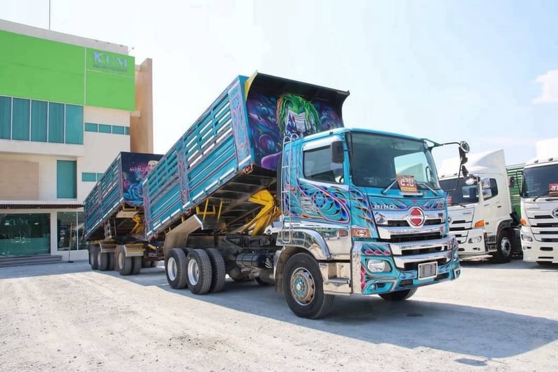 🚛✨ Vายด่วน! สิบล้อดั้มพ์พ่วงแม่ลูก สภาพสวย พร้อมใช้งาน ✨🚛 🔥 HINO FM1A 344 แรงม้า ปี 2567 💰 สินสอดเพียง 3,410,000.- (5491)(5492)