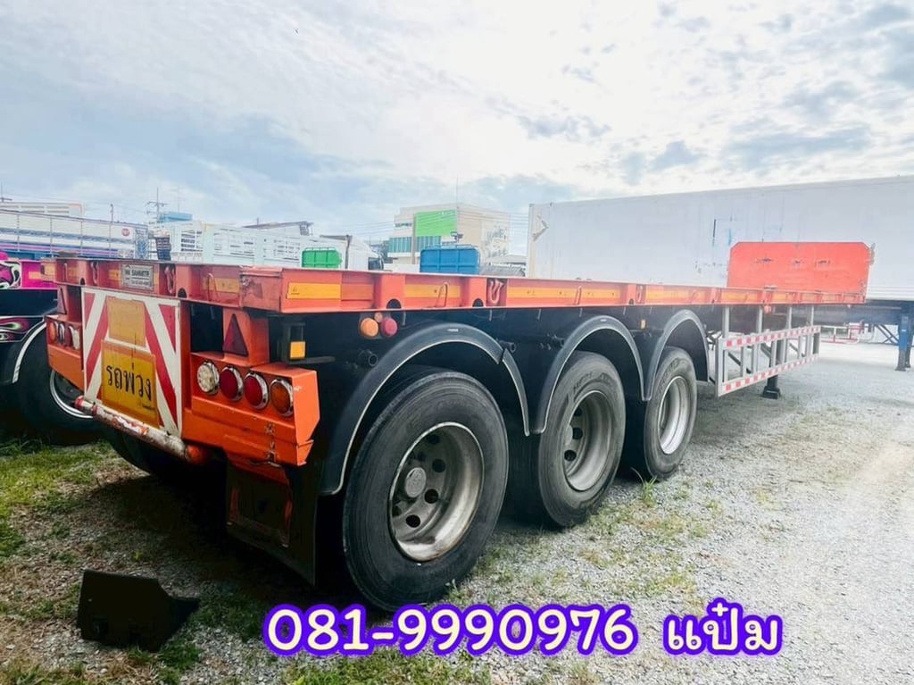✅หางนี้เบาสุดๆ น้ำหนัก 6.8 สามมิตร มีบังเกอร์ หางพื้นเรียบสามเพลา ปี 2565 อู่สามมิตร ราคา 490,000.-(6080) ✅หางนี้เบาสุดๆ น้ำหนัก 6.8 สามมิตร มีบังเกอร์ หางพื้นเรียบสามเพลา ปี 2565 อู่สามมิตร ราคา 490,000.-(6080)