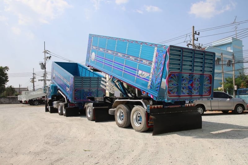 สิบล้อดั้มพ์ พ่วงเเม่ลูก ปี 2564 HINO FM2P 380 เเรงม้า ยางใหม่ 10 เส้น Sาคา 2,910,000.-(2344)(TD35)