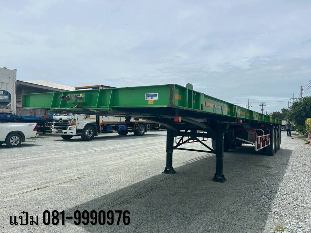 🚚 หางพื้นเรียบ ปี 2566 อู่ RCK  ใส่ตู้ 40 ฟุต ราคา  450,000.-(5616)