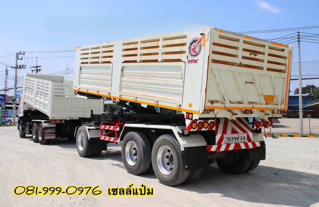 🚚สิบล้อดั้มพ์ พ่วงเเม่ลูก  ปี  65  HINO 344 แรงม้า Sาคา  2,490,000.-( 2753 )(1976)