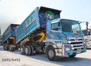 สิบล้อดั้มพ์พ่วง HINO FM1A  344 แรงม้า ปี 67 (5491)