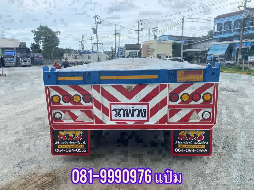 🚚 หางพื้นเรียบ ปี 2564 อู่ เสรีชัยพัฒนา ใส่ตู้ 40 ฟุต ราคา  420,000.-(4380)