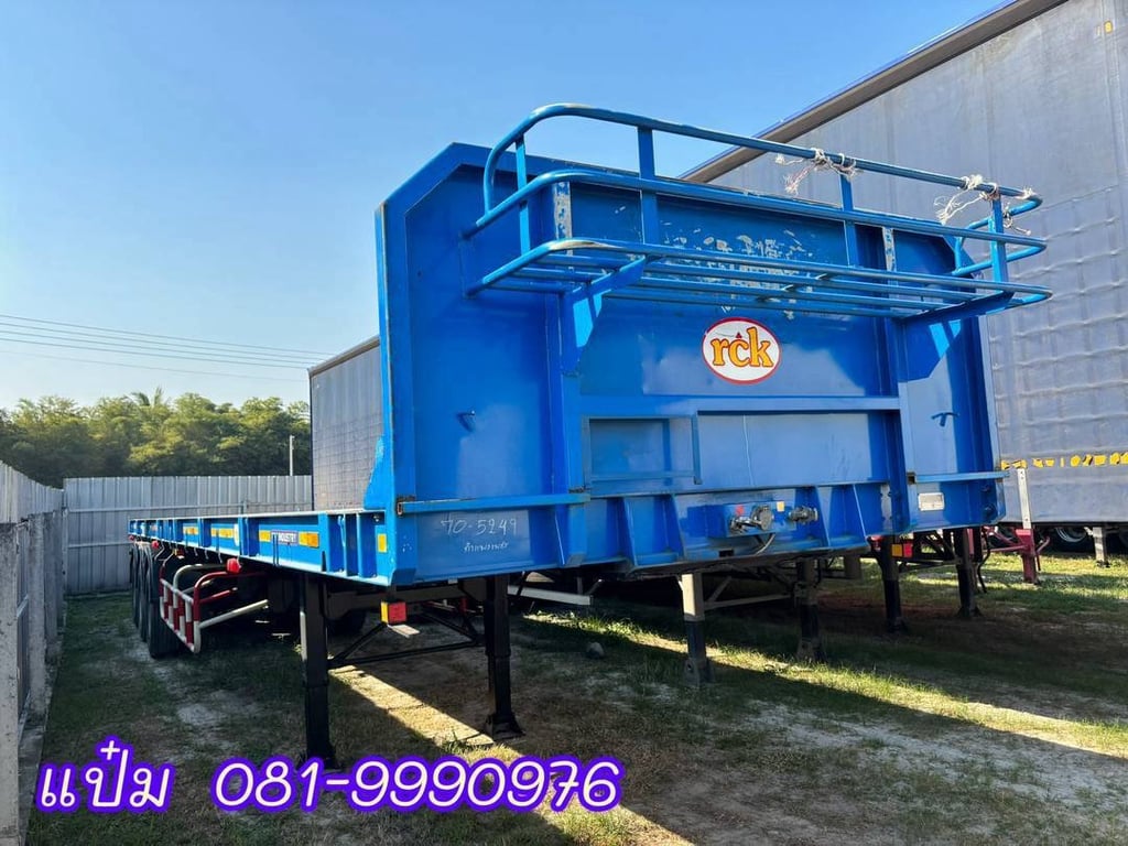 🚚หางพื้นเรียบสามเพลา  อู่  RCK  ปี 2565 (5249)