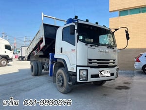 🚚หกล้อดั้มพ์ ติดเครน ปี 2566 ISUZU FTR 240 แรง Sาคา  1,890,000.--(3266)