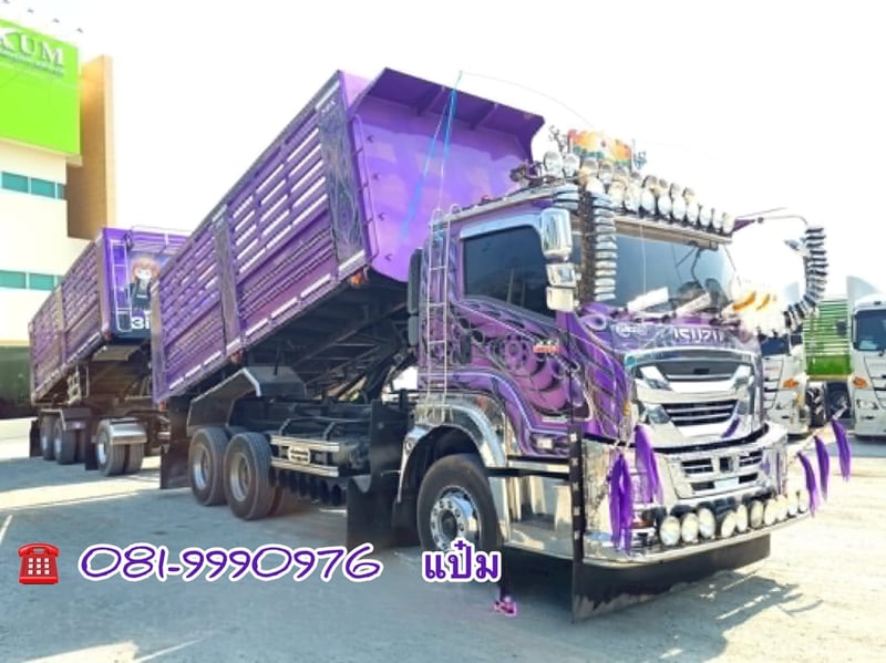 👉สิบล้อดั้มพ์พ่วง Isuzu Fxz 360 แรงม้า ปี 2566 (9107) Sาคา 3,330,000.-