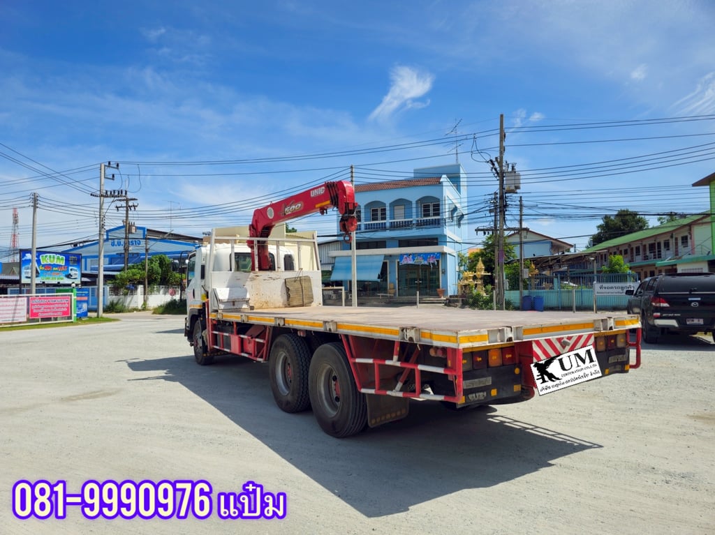 ISUZU FVM 240แรงม้า รถบรรทุก 10ล้อ กระบะเหล็กติดเครน ปี2013 เลขไมล์ 300,000 กม. ISUZU FVM 240แรงม้า รถบรรทุก 10ล้อ กระบะเหล็กติดเครน ปี2013 เลขไมล์ 300,000 กม.