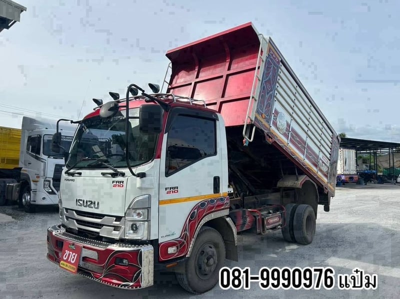 🚚หกล้อดั้มพ์  ปี 2565 ISUZU  FRR  210 แรงม้า ราคา  1,090,000.-(7715)