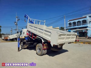 🚚หกล้อดั้มพ์ติดเครน ปี 2566 ISUZU FTR 240 แรงม้า ติดเครน 8 ตัน 3 ปลอก Sาคา  2,110,000.-(3266)