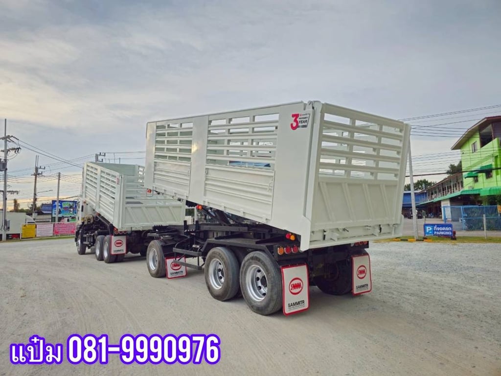 🚌สิบล้อดั้มพ์พ่วงเเม่ลูก ปี 2565 ISUZU  FXZ  360  แรงม้า ราคา  3,150,000.-(3843)(3844)