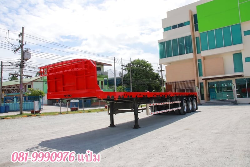 หางพื้นเรียบ สามเพลา อู่พนัส ปี 2566 (6861) ยาว 12.48 กว้าง 2.50 หางพื้นเรียบ สามเพลา อู่พนัส ปี 2566 (6861) ยาว 12.48 กว้าง 2.50