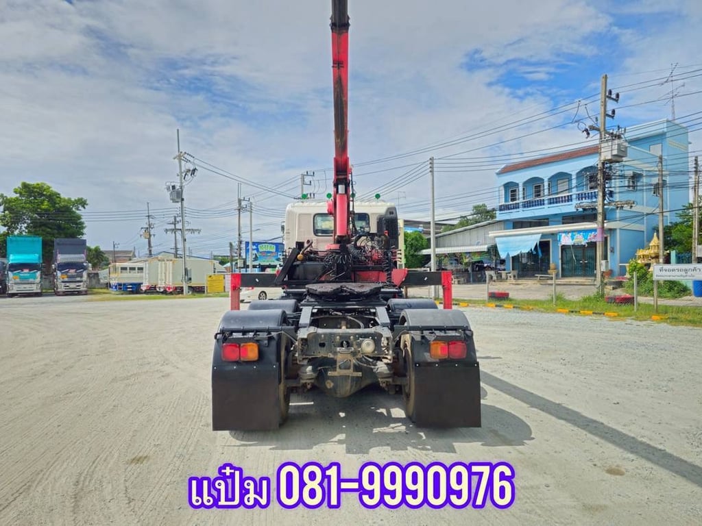 🚚สิบล้อหัวลากติดเครน  ปี 2562 HINO  FM1A  344 แรงม้า ราคา  1,890,000.-(0293)