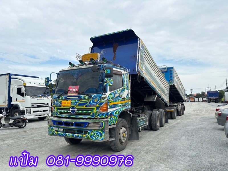 HINO FM1A 344แรงม้า รถบรรทุก 10ล้อ พ่วงแม่ลูก ปี2014 เลขไมล์น้อยกว่า 500,000 กม.