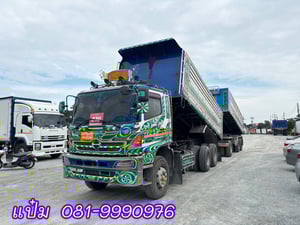 HINO FM1A 344แรงม้า รถบรรทุก 10ล้อ พ่วงแม่ลูก ปี2014 เลขไมล์น้อยกว่า 500,000 กม.