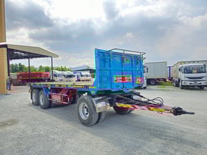 หางพ่วงพื้นเรียบ สามเพลา อู่ ซุ่นชัย ปี 2559(2767 ) ยาว 7.5 กว้าง 2.55 สูง 1.1 โทร 081-9990976 แป๋ม