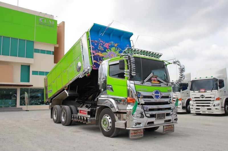 🔥สิบล้อดั้มพ์ อลูมิเนียม พร้อมชุดเเต่ง HINO  FM1A 344 เเรง  ปี2566 Sาคา  2,270,000.-(5902)