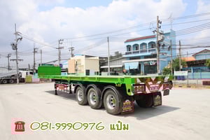 🚚หางพื้นเรียบ สามเพลา อู่ส.สมบัติ  ปี 2561 ( 5529) Sาคา 410,000.-