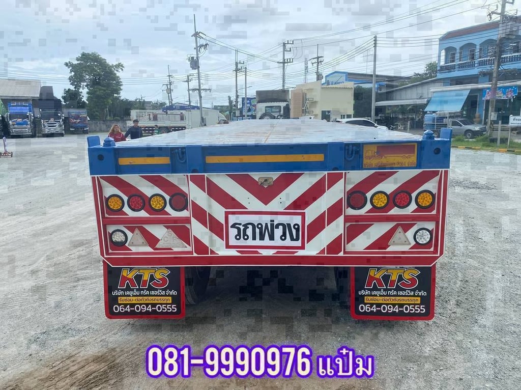 🚚 หางพื้นเรียบ ปี 2564 อู่ เสรีชัยพัฒนา ใส่ตู้ 40 ฟุต ราคา  420,000.-(4380)
