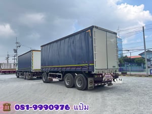 🚚สิบล้อตู้ผ้าใบ พ่วงเเม่ลูก ปี 2567 HINO  FL1A 260 แรงม้า Sาคา  2,920,000.-(5506)(5507)
