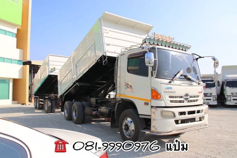 🚚สิบล้อดั้มพ์ พ่วงเเม่ลูก ปี 57 HINO FM1A  344 เเรงม้า Sาคา 1,490,000.-(6379)(8972)