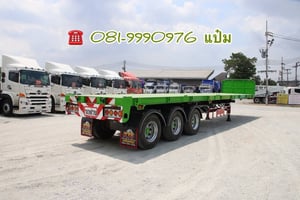 🚚หางพื้นเรียบ สามเพลา อู่ส.สมบัติ  ปี 2561 ( 5529) Sาคา 410,000.-