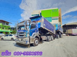 🚚 สิบล้อดั้มพ์ พ่วงเเม่ลูก ปี66 ISUZU FXZ 360 แรง Sาคา  3,050,000.-(5236)(5237)