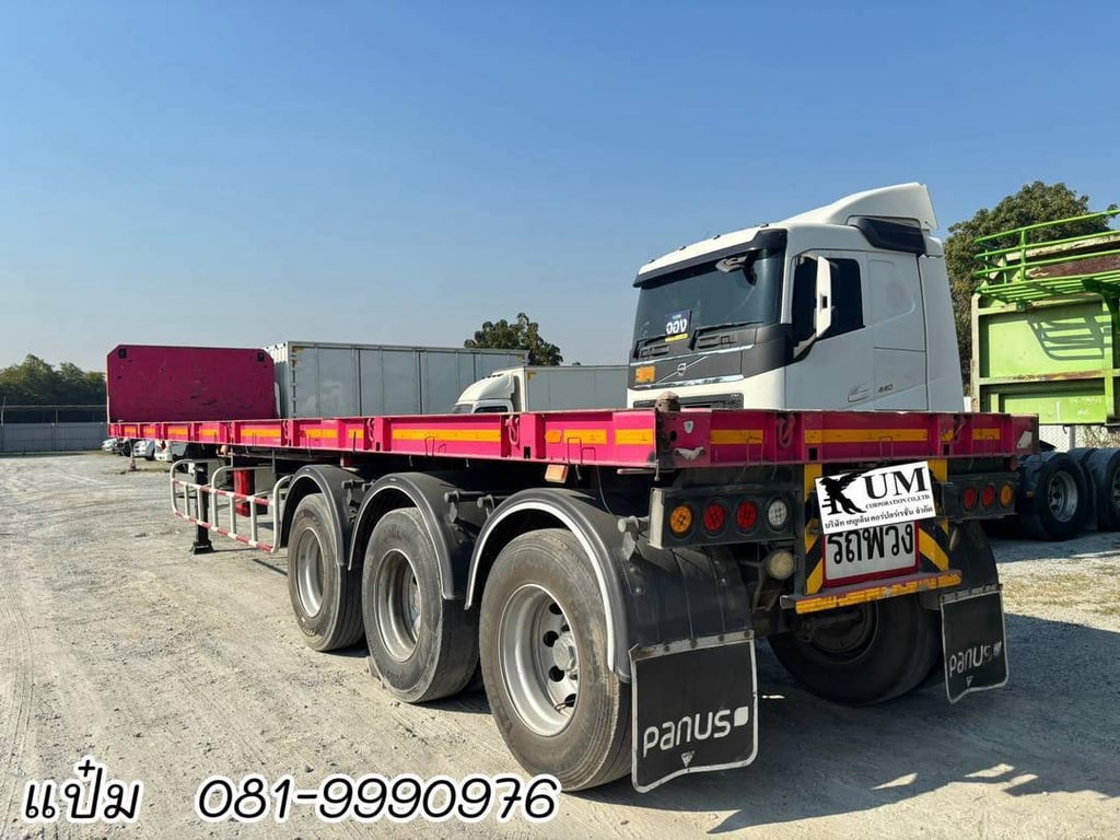 🔥 หางพื้นเรียบสามเพลา ปี 2565 อู่พนัส Sาคา 350,000.-(2259) 🔥 หางพื้นเรียบสามเพลา ปี 2565 อู่พนัส Sาคา 350,000.-(2259)