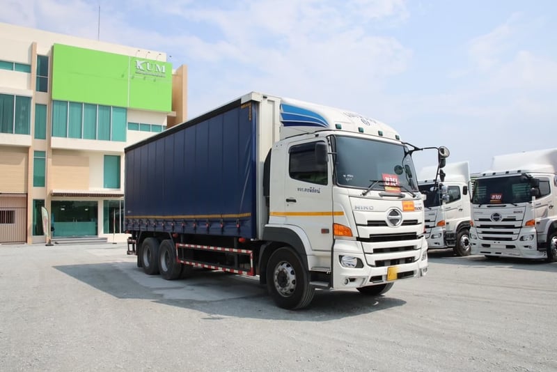 สิบล้อตู้ผ้าใบ   เพลาเดียว HINO FL1A 344 แรง ปี 67  (5506) 💴 2,180,000.-