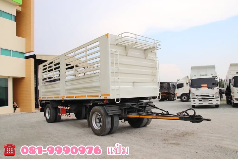 🚛หางคอกสองเพลา  ปี 2565 อู่เอสเคที  Sาคา  450,000.- (6467)