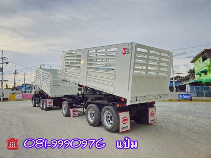 🚚 สิบล้อดั้มพ์ พ่วงเเม่-ลูก ปี 65 ISUZU FXZ 360 เเรง ( 3843)(3844) Sาคา 2,990,000.-