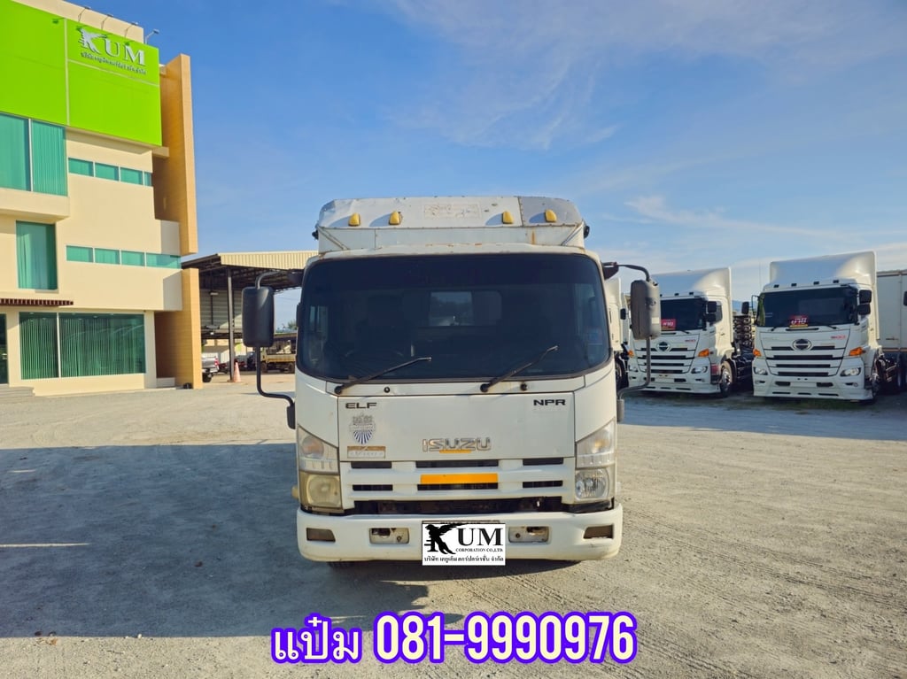 🚌หกล้อโดยสาร  ปี 2554 ISUZU  NPR 150 แรงม้า Vายตัด  440,000.-(6452)