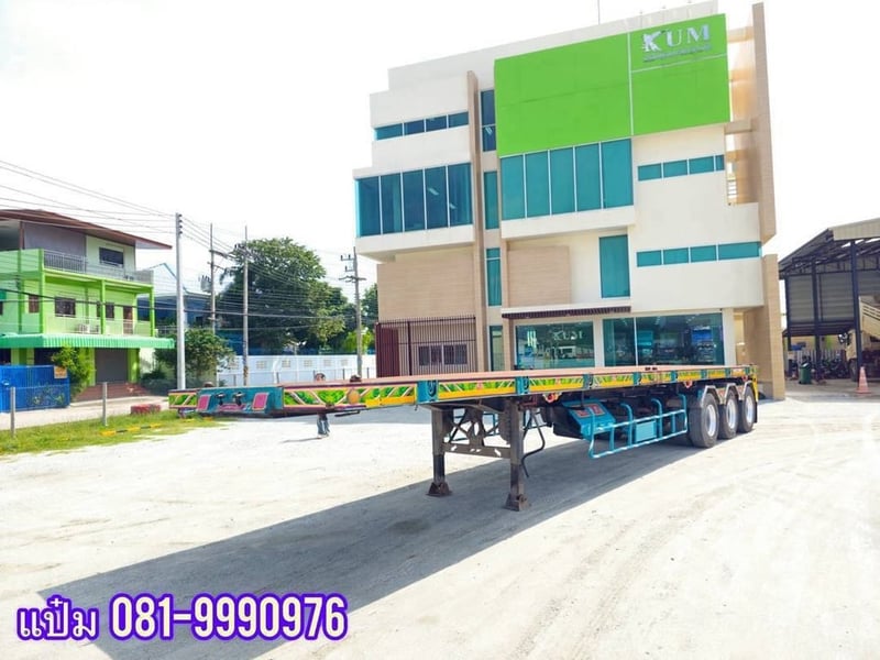 หางพื้นเรียบ สามเพลา ปี61 อู่เอสที  Sาคา  280,000.-(9740)