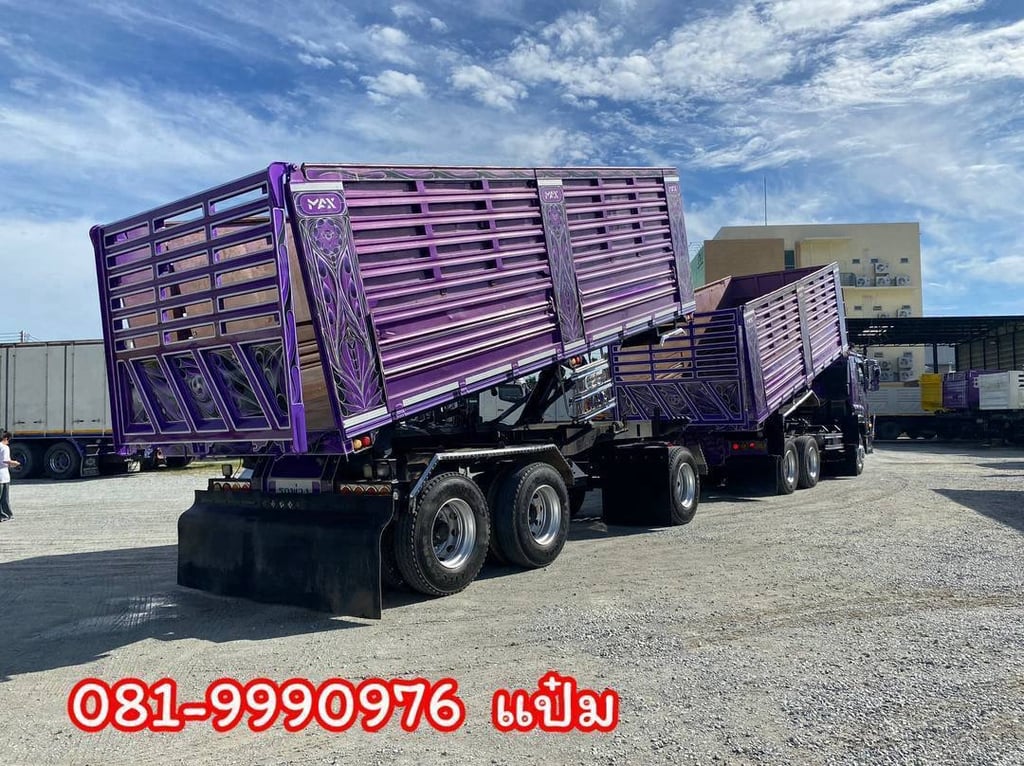 🚚สิบล้อดั้มพ์พ่วงเเม่ลูก  ปี 2565  ISUZU  FXZ 360 แรงม้า ราคา  3,330,000.-(9107)(9108)