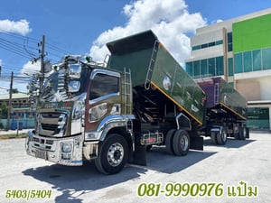 🚛 Vายหกล้อดั้มพ์ พ่วงแม่ลูก ปี 2565 🚛 🔥 ISUZU FTR 240 แรงม้า ( 5403)(5404)