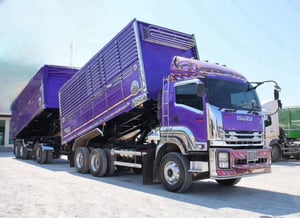  🚛 สิบล้อดั้มพ์เกษตร พ่วงเเม่ลูก ปี 2554 ISUZU FXZ 360 เเรงม้า Sาคา 1,760,000.-(9033)(0857)