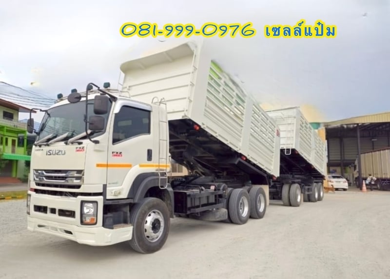 🚚สิบล้อดั้มพ์พ่วงเเม่ลูก ปี 2565 ISUZU FXZ 360 แรงม้า Sาคา 2,850,000.-( 3842 )(3844)