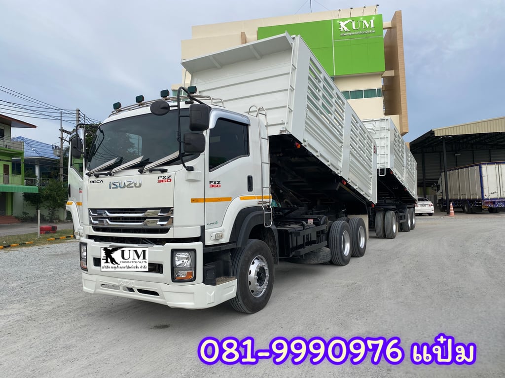 ✅ รถดั้มพ์ที่จริงใจ เข้าใหม่ อู่สามมิตร  สิบล้อดั้มพ์พ่วงเเม่ลูก ISUZU  FXZ  360  แรงม้า  ปี 2566 ราคา 3,150,000.-(3843)(3844) ดูรถได้ที่ชลบุรี  
